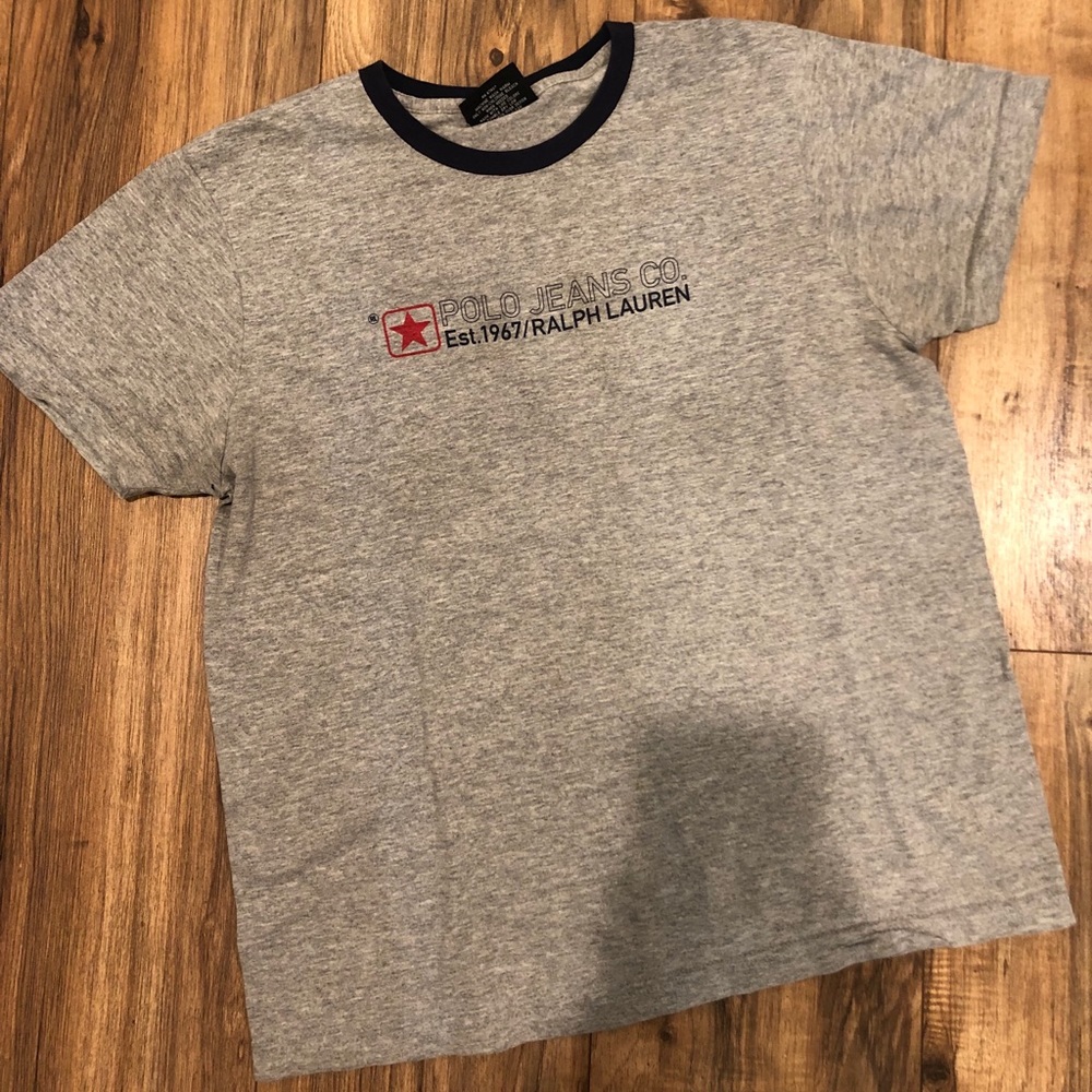 Polo Jeans Ralph Lauren Gray Shirt Women M
